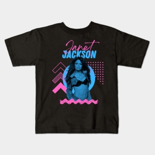 Janet jackson***1980s retro fan art design Kids T-Shirt